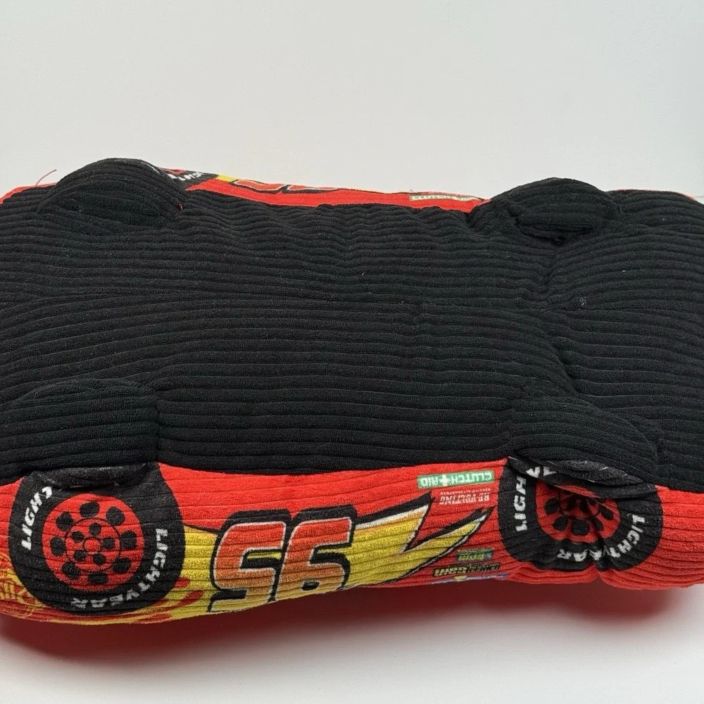 Disney Pixar Cars Lightning McQueen Plush Pillow Corduroy 16‎ Inch Red